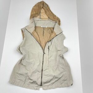 VTG CP Company Designer Luxury Mesh Vest Beige Made in Italy Rare Utility